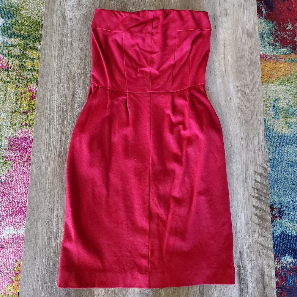 Women's red express tube dress